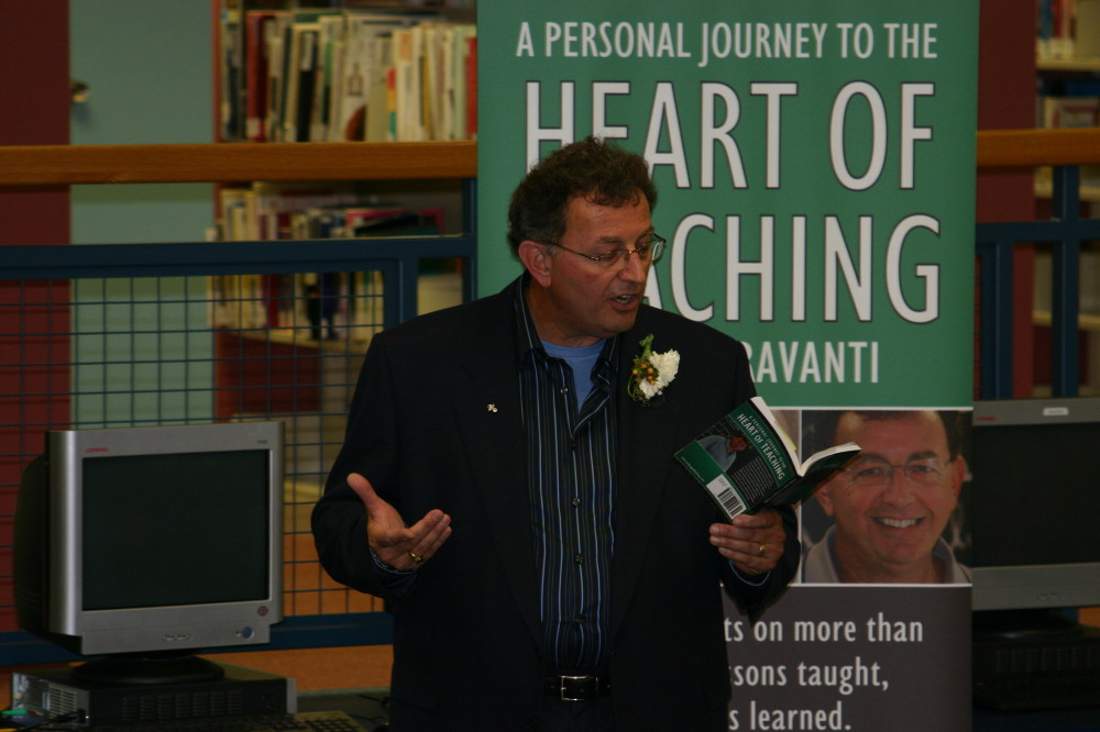 John Fioravanti reading an excerpt from his book A Personal Journey to the Heart of Teaching at the official Iceberg Publishing book launch.