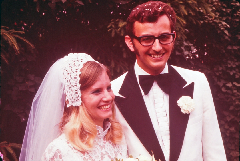 Anne & John on their wedding day