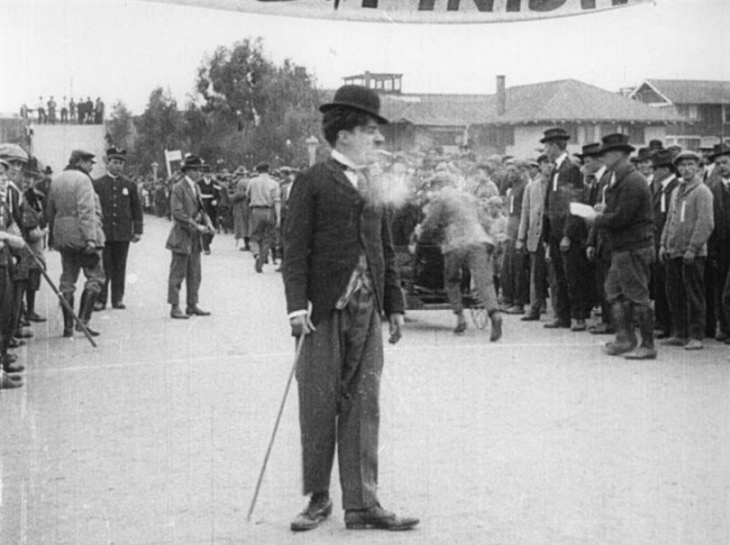 Charlie Chaplin first appearance as the 'Little Tramp' in "Kid Auto Races at Venice