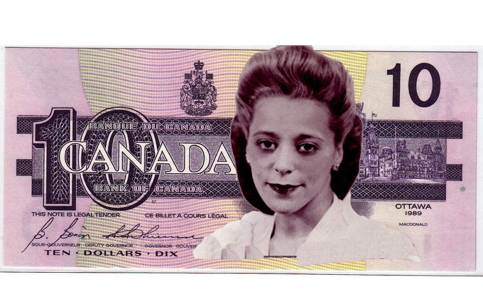 Viola Desmond honored with her image on the Canadian Ten-Dollar Bank Note.