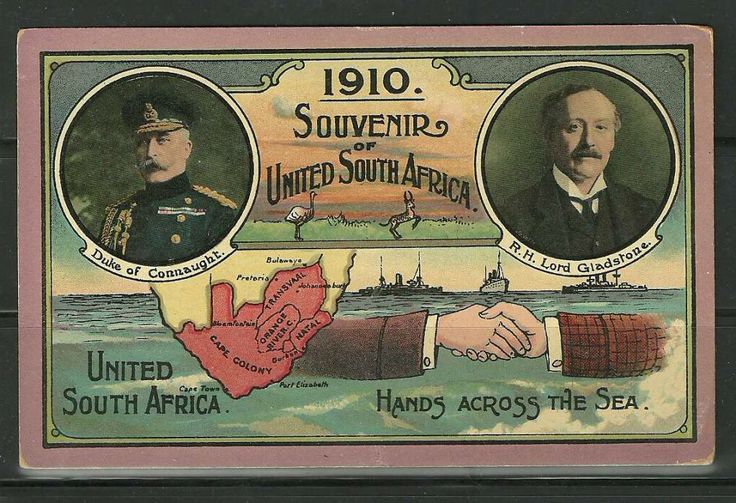 1910 Postcard Commemorating the Union.